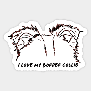 Border Collie Love Sticker